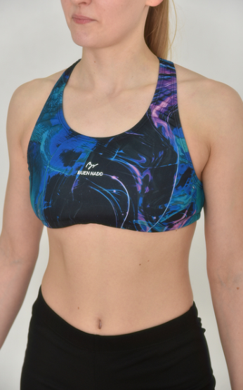 Buen Nado 314 — Printed Racerback Swim Top